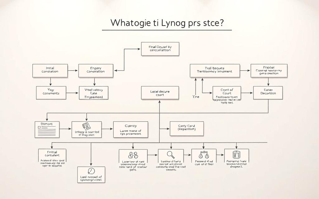 Divorce Filing Steps Flowchart